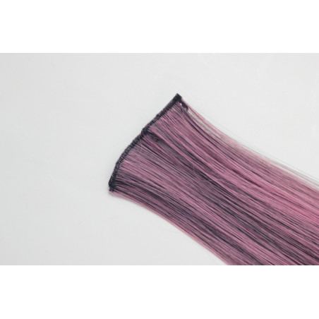 Extension Gardien Color 5 clips 55cm Couleur B27 - Châtain méché Rose / Rose