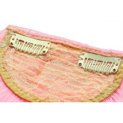 Frange à clips 15cm Couleur Rose