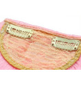 Frange à clips 15cm Couleur Rose Frange à clips 15cm Couleur Rose