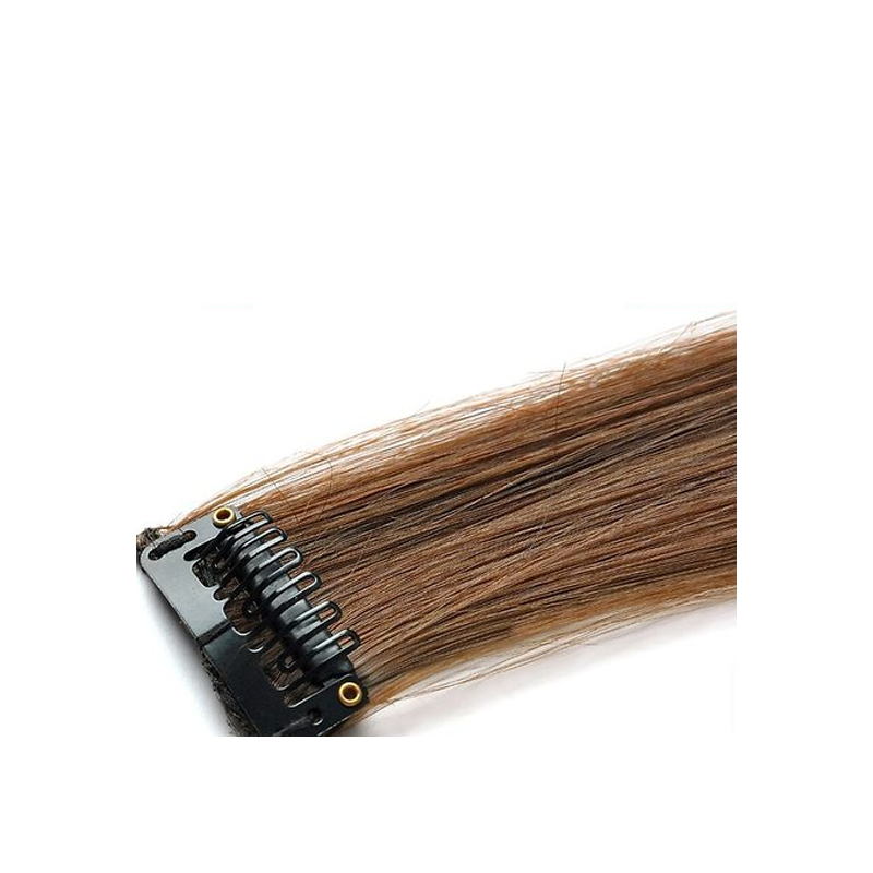 Mèche extension à clips 1 clip 55cm Couleur 8 - Chocolat Mèche extension à clips 1 clip 55cm Couleur 8 - Chocolat