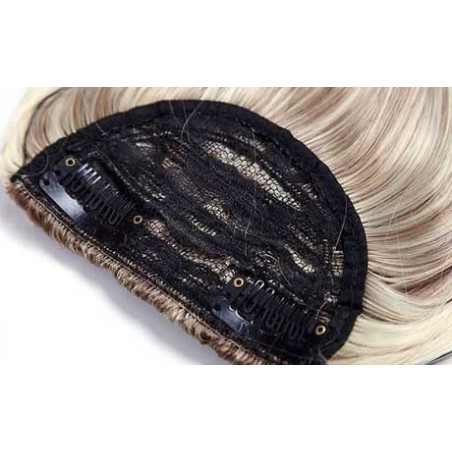 Frange à clips Couleur 6/613 - Châtain clair méché blond