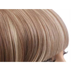 Frange à clips Couleur 6/613 - Châtain clair méché blond