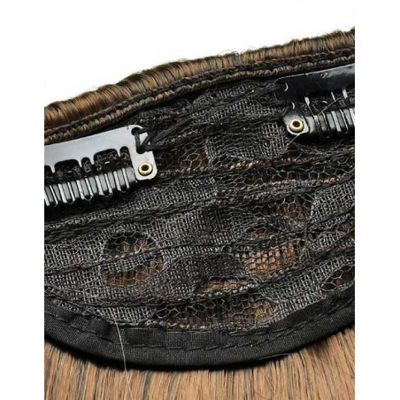 Frange à clips Couleur 1B/6 - Brun méché châtain