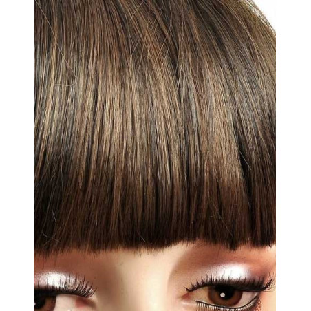 Frange à clips Couleur 1B/6 - Brun méché châtain