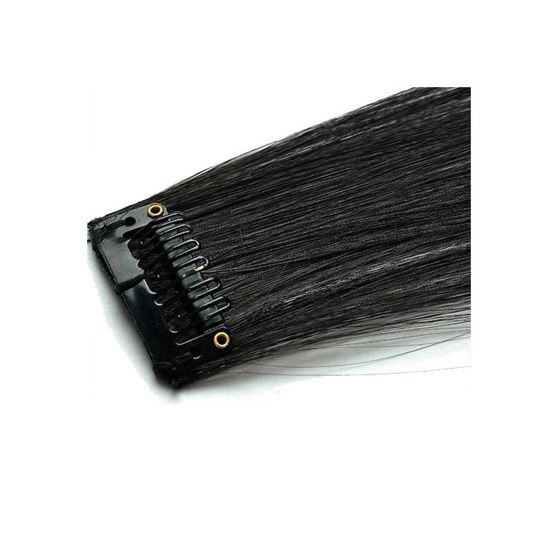 Mèche extension à clips 1 clip 55cm Couleur 2 - Noir Brun Mèche extension à clips 1 clip 55cm Couleur 2 - Noir Brun