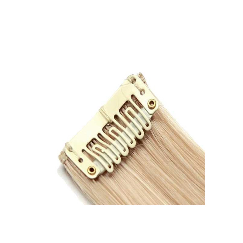 Mèche extension à clips 1 clip 55cm Couleur 27T/613 - Blond méché Mèche extension à clips 1 clip 55cm Couleur 27T/613 - Blond méché