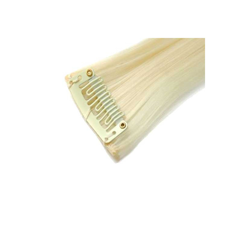 Mèche extension à clips 2 clips 55cm Couleur 613 - Blond platine Mèche extension à clips 2 clips 55cm Couleur 613 - Blond platine