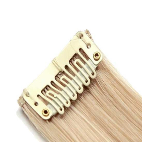 Mèche extension à clips 2 clips 55cm Couleur 27T/613 - Blond méché