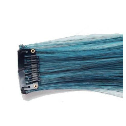 Extension Gardien Color 1 clip 55cm Couleur B20 - Brun méché Turquoise / Turquoise