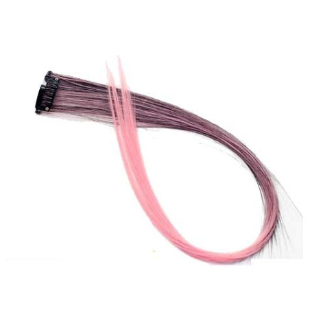 Extension Gardien Color 1 clip 55cm Couleur B22 - Châtain méché Rose / Rose clair