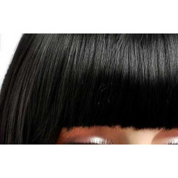 Frange à clips 15cm Couleur 1B - Noir ténèbres