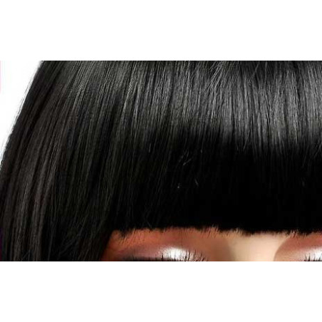 Frange à clips 15cm Couleur 1B - Noir ténèbres