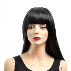 Frange à clips 15cm Couleur 1B - Noir ténèbres