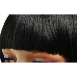 Frange à clips 15cm Couleur 1B - Noir ténèbres