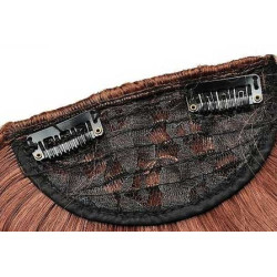 Frange à clips 15cm Couleur 5 - Châtain moyen cuivré