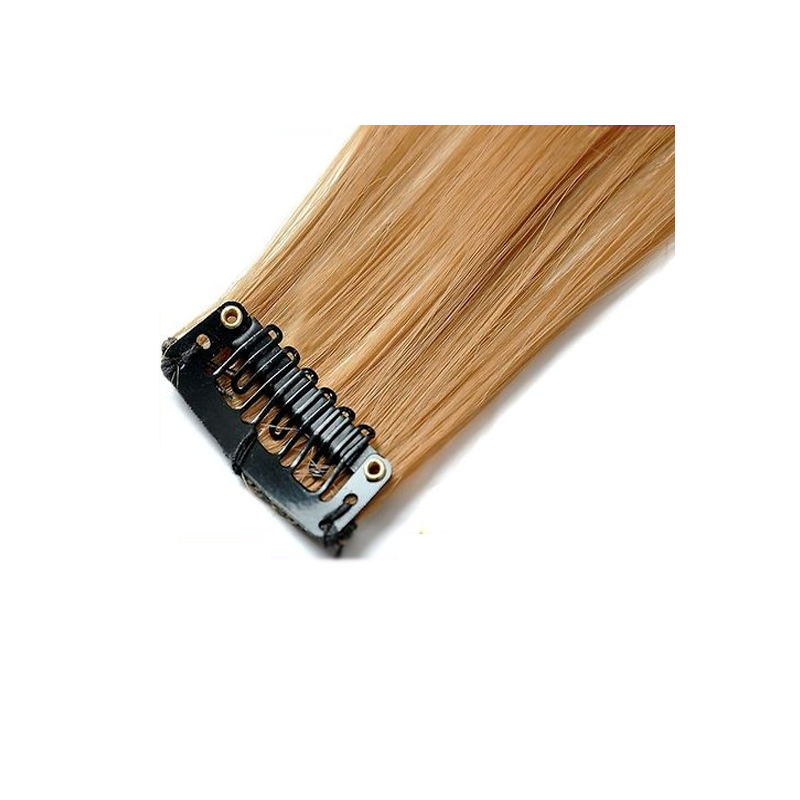 Mèche extension à clips 2 clips 55cm Couleur 14 - Blond foncé Mèche extension à clips 2 clips 55cm Couleur 14 - Blond foncé