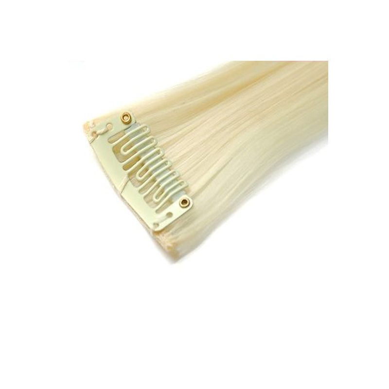 Mèche extension à clips 3 clips 55cm Couleur 613 - Blond platine Mèche extension à clips 3 clips 55cm Couleur 613 - Blond platine