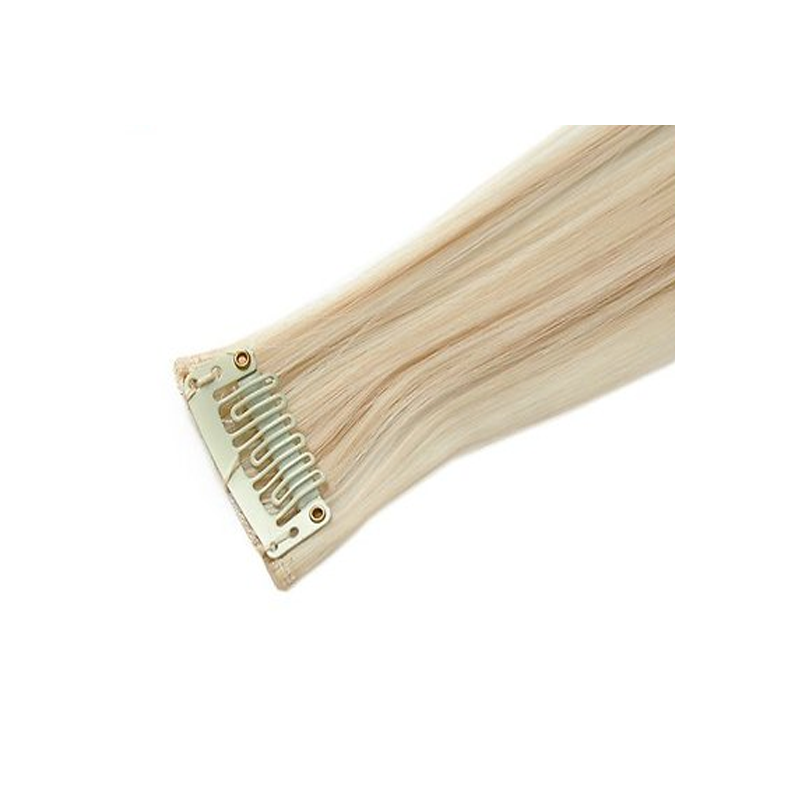 Mèche extension à clips 2 clips 55cm Couleur 24 - Blond doré Mèche extension à clips 2 clips 55cm Couleur 24 - Blond doré