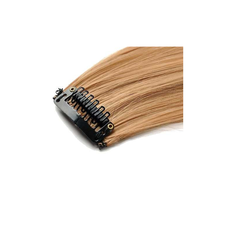Mèche extension à clips 2 clips 55cm Couleur 27 - Blond moyen Mèche extension à clips 2 clips 55cm Couleur 27 - Blond moyen