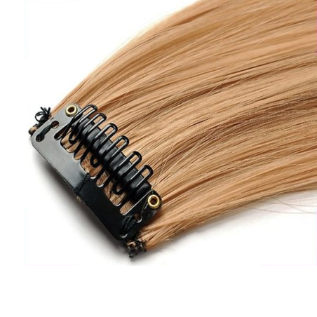 Mèche extension à clips 2 clips 55cm Couleur 22 - Blond moyen/clair