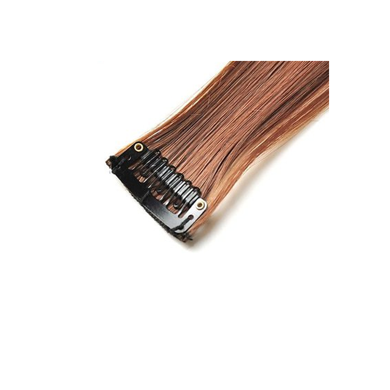 Mèche extension à clips 2 clips 55cm Couleur 4/30 - Châtain méché cuivre Mèche extension à clips 2 clips 55cm Couleur 4/30 - Châtain méché cuivre