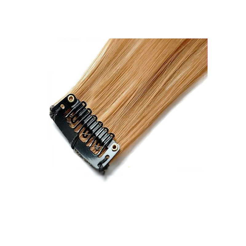 Mèche extension à clips 3 clips 55cm Couleur 14 - Blond foncé Mèche extension à clips 3 clips 55cm Couleur 14 - Blond foncé