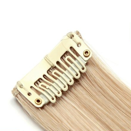 Mèche extension à clips 3 clips 55cm Couleur 27T/613 - Blond méché