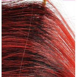 Extension Gardien Color 2 clips 55cm Couleur K6 - Brun méché Rouge / Rouge