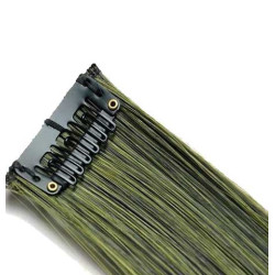 Extension Gardien Color 2 clips 55cm Couleur K11 - Brun méché Jaune / Jaune
