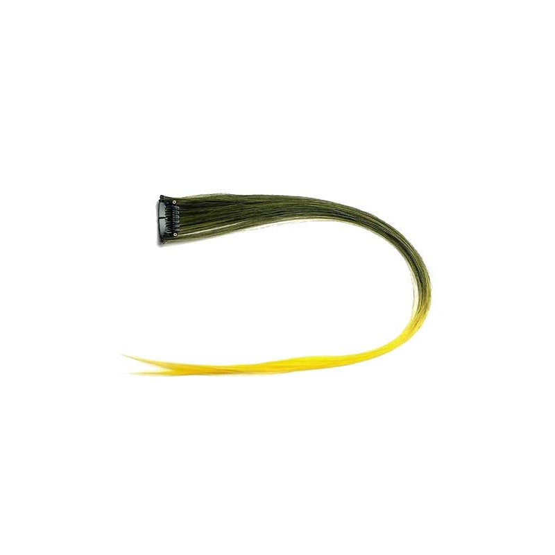 Extension Gardien Color 2 clips 55cm Couleur K11 - Brun méché Jaune / Jaune Extension Gardien Color 2 clips 55cm Couleur K11 - Brun méché Jaune / Jaune