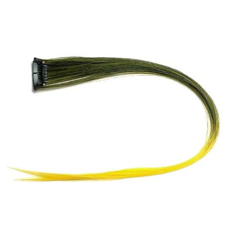 Extension Gardien Color 2 clips 55cm Couleur K11 - Brun méché Jaune / Jaune