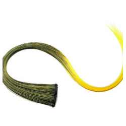 Extension Gardien Color 2 clips 55cm Couleur K11 - Brun méché Jaune / Jaune