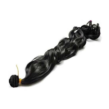 Tissage Ondulé 25cm Couleur 1B - Noir ténèbres