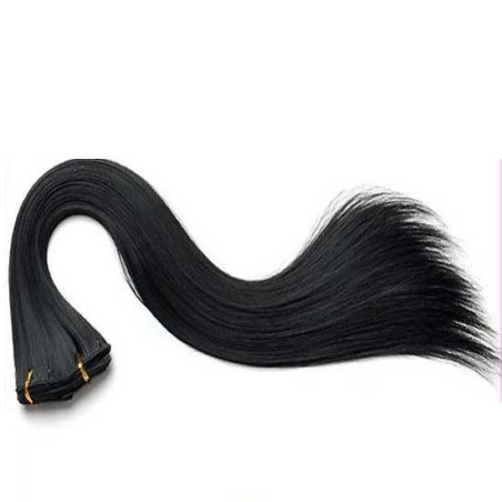 Tissage Lisse 35cm Couleur 1B - Noir ténèbres