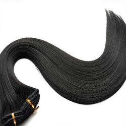 Tissage Lisse 45cm Couleur 2 - Noir Brun
