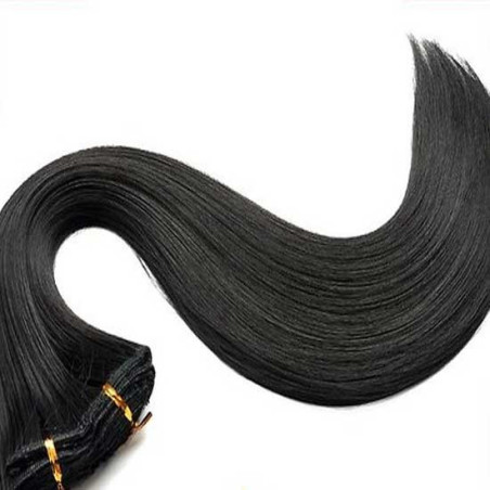 Tissage Lisse 45cm Couleur 2 - Noir Brun