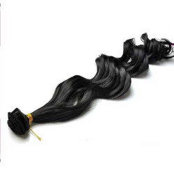 Tissage Ondulé 45cm Couleur 1B - Noir ténèbres
