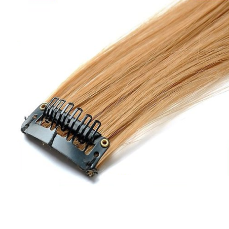 Mèche extension à clips 3 clips 55cm Couleur 16 - Châtain noisette
