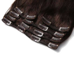 Kit extension naturel diamond lisse 55cm Couleur 2N - Châtain