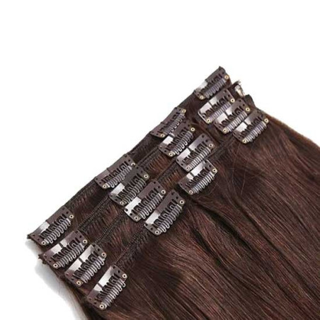 Kit extension naturel diamond lisse 55cm Couleur 4N - Auburn Châtain
