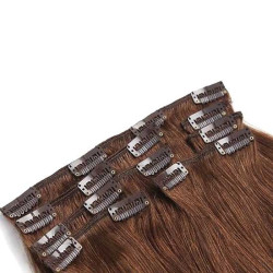 Kit extension naturel diamond lisse 55cm Couleur 6N - Châtain cuivré