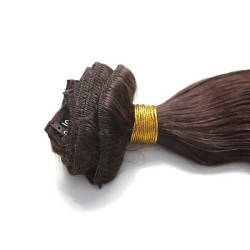 Kit extension naturel diamond ondulé 55cm Couleur 4N - Auburn Châtain
