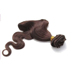 Kit extension naturel diamond ondulé 55cm Couleur 4N - Auburn Châtain