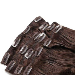 Kit extension naturel diamond ondulé 55cm Couleur 4N - Auburn Châtain