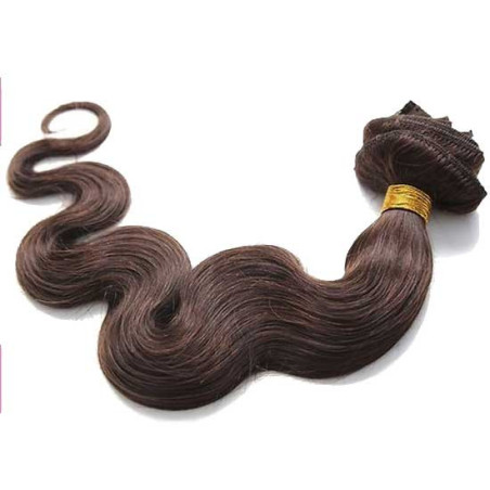 Kit extension naturel diamond ondulé 55cm Couleur 4N - Auburn Châtain