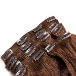Kit extension naturel diamond ondulé 55cm Couleur 6N - Châtain cuivré