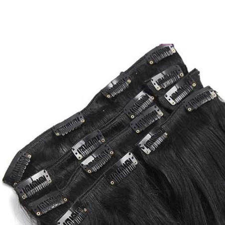 Kit extension naturel diamond ondulé 55cm Couleur 1N - Noir Brun