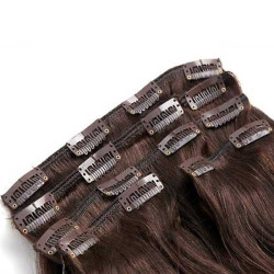 Kit extension naturel diamond ondulé 55cm Couleur 2N - Châtain