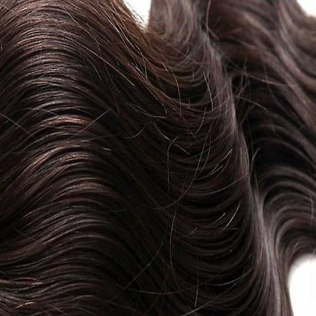 Kit extension naturel gold ondulé 60cm Couleur 2N - Châtain