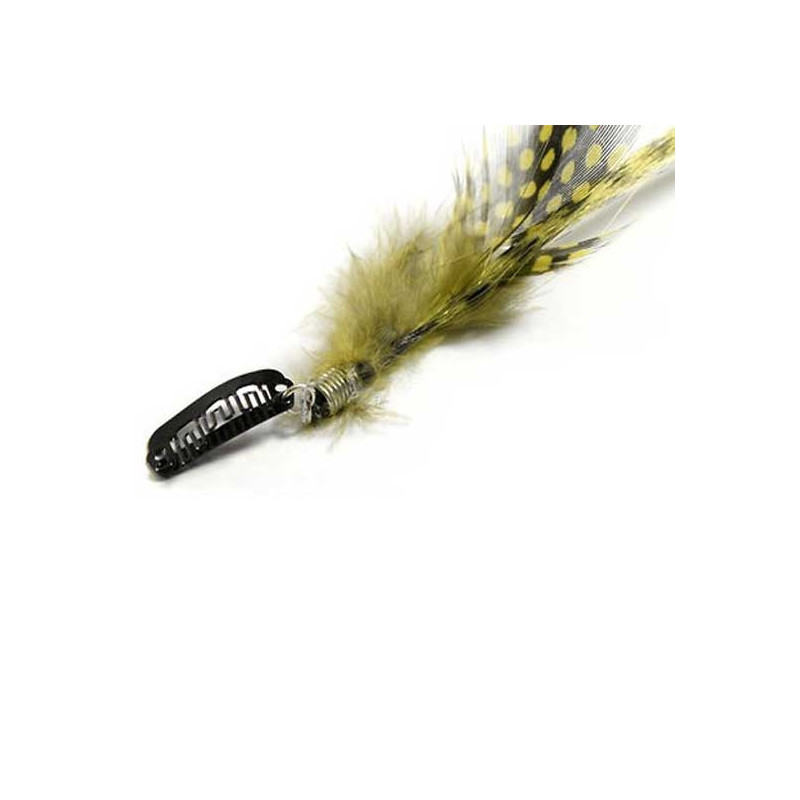 Extension plume 35cm Couleur Jaune Extension plume 35cm Couleur Jaune